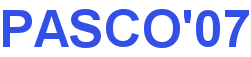 PASCO'07 logo